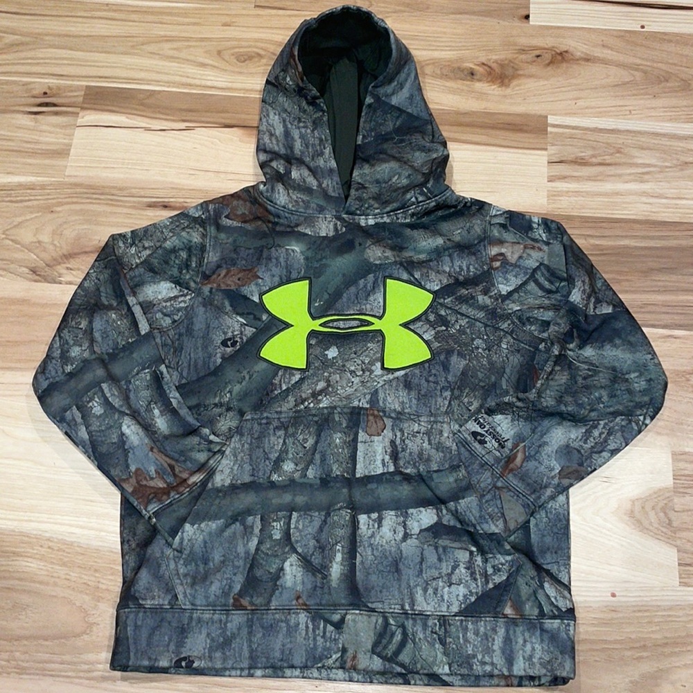 COPY - Boys UA Camo Hoodie SM